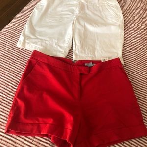 Bundle of shorts - red and white